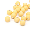 Spray Painted Acrylic Beads ACRP-S672-10mm-14-1