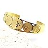 201 Stainless Steel Cuff Bangles for Women LS-BJEW-F507-04G-1