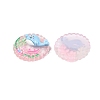 Ocean Theme Flat Round Resin Cabochons CRES-T025-02C-2