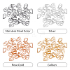 120Pcs 4 Color 304 Stainless Steel Pendant Bails STAS-UN0023-98-4