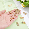 10Pcs Brass Pendants KK-BBC0027-36-3
