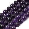 Natural Chevron Amethyst Beads Strands G-S033-2