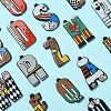 26Pcs 26 Styles Circus Theme Printed Acrylic Pendants OACR-CJ0001-27-8