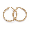 304 Stainless Steel Hoop Earrings X-EJEW-L232-034B-G-1
