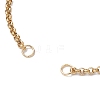 304 Stainless Steel Rolo Chain Bracelet Slider Making AJEW-JB01243-01-2