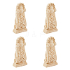 Rubber Wood Carved Onlay Applique AJEW-WH0248-464-1