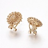 Brass Stud Earring Findings KK-O121-01G-1