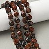 Natural Mahogany Obsidian Beads Strands G-U023-A12-01-1