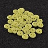 2-Hole Flat Round Resin Sewing Buttons for Costume Design BUTT-E119-34L-15-1