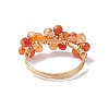 Natural Carnelian Finger Rings RJEW-TA00198-01-4