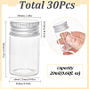 SUNNYCLUE Clear Glass Bottles Bead Containers CON-SC0001-11S-02-2