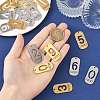 10Pcs 10 Styles 304 Stainless Steel Pendants STAS-FS0002-17P-4