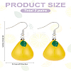 2Pairs Plastic Dangle Earrings EJEW-LP0001-29-2