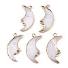 Natural Freshwater Shell Pendants X-SHEL-N026-136-1