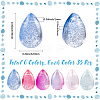 210Pcs 6 Colors Transparent Glass Beads GGLA-LT0001-02B-2