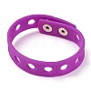 Unisex Silicone Cord Bracelets BJEW-M204-01D-3