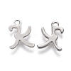 304 Stainless Steel Charms X-STAS-L232-117K-P-2
