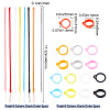Gorgecraft 16 Sets 8 Colors Portable Electronic Cigarette Anti-Lost Necklace Lanyard AJEW-GF0006-18-2