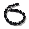 Natural Black Onyx(Dyed & Heated) Beads Strands G-P520-C06-01-3