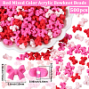 500Pcs Opaque Acrylic Beads SACR-PA0001-21D-2