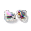 UV Plating Rainbow Iridescent Acrylic Beads OACR-H112-23A-2