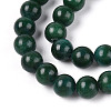 Dyed Natural Mashan Jade Round Beads Strands G-T139-6mm-67F-4