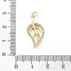 Brass Micro Pave Cubic Zirconia Pendants KK-Q029-02E-G-3