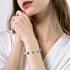 2Pcs Round Natural Mixed Gemstone Beads Bracelets for Women BJEW-UN00018-5