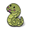 Snake Alloy Enamel Pin Brooches JEWB-C029-02A-EB-1