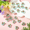 20pCS Printed Opaque Acrylic Beads OACR-TA0004-75A-5
