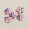 15Pcs Printed Resin Beads RESI-CJC0006-036H-1