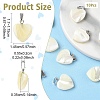 10Pcs Natural Trochid Shell/Trochus Shell Pendants SSHEL-YW0001-15-2