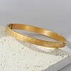 304 Stainless Steel Swirl Pattern Hinged Bangles for Women WG1BED9-01-3