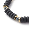 Handmade Polymer Clay Beads Stretch Bracelets Sets BJEW-JB06559-6
