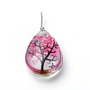 Transparent Glass Pendants GLAA-SZC0001-01J-1