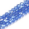 Transparent Electroplate Glass Beads Strands LS-GLAA-F029-2mm-A07-1