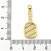 Rack Plating Brass Micro Pave Cubic Zirconia Pendants KK-Z067-13G-3