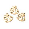 201 Stainless Steel Pendants STAS-I199-D01-G-2