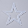 Christmas Hollow Star DIY Pendant Silicone Molds DIY-I034-07-3