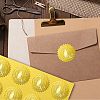 34 Sheets Self Adhesive Gold Foil Embossed Stickers DIY-WH0509-063-6