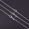 Brass Snake Chain Fine Necklaces NJEW-PH0002-20-5