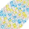Electroplated Glass Beads Strands EGLA-P067-04A-03-1
