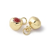 Brass Enamel Charms KK-D336-06G-09-2