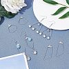 48 Pcs 4 Styles 304 Stainless Steel Pendants STAS-UN0022-08P-3