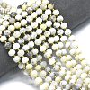 Natural White African Opal Beads Strands G-K389-E36-01-2