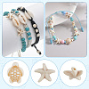 400Pcs 2 Styles Acrylic Imitation Turquoise Beads OACR-SC0002-25-5