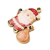 Christmas 304 Stainless Steel Enamel Pendants LS-STAS-B112-02G-02-2