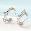 Brass Enamel Stud Earrings KK-CBA8324-23P-04-3