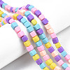 Handmade Polymer Clay Beads Strands CLAY-N008-060-04-6