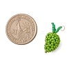 Glass Seed Beaded Mango Pendants PALLOY-MZ00893-03-2